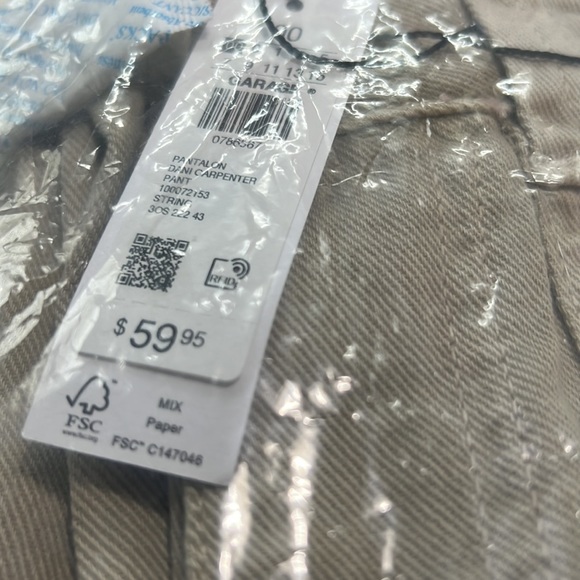 BNWT Garage Pantalon Dani Carpenter Pants size 00 colour ‘string’ - Picture 4 of 6